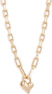 JENNY BIRD Padlock Heart Pendant Chain Necklace