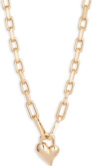 JENNY BIRD Padlock Heart Pendant Chain Necklace