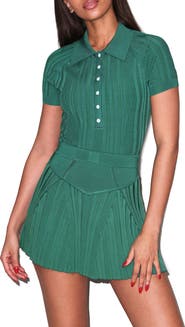 Fleur Du Mal Rib Polo Bodysuit