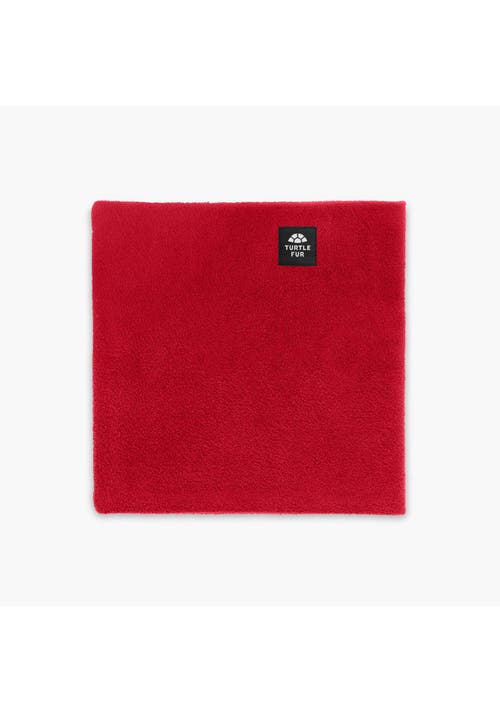 Turtle Fur Double-layer Fleece Neck Warmer In Red