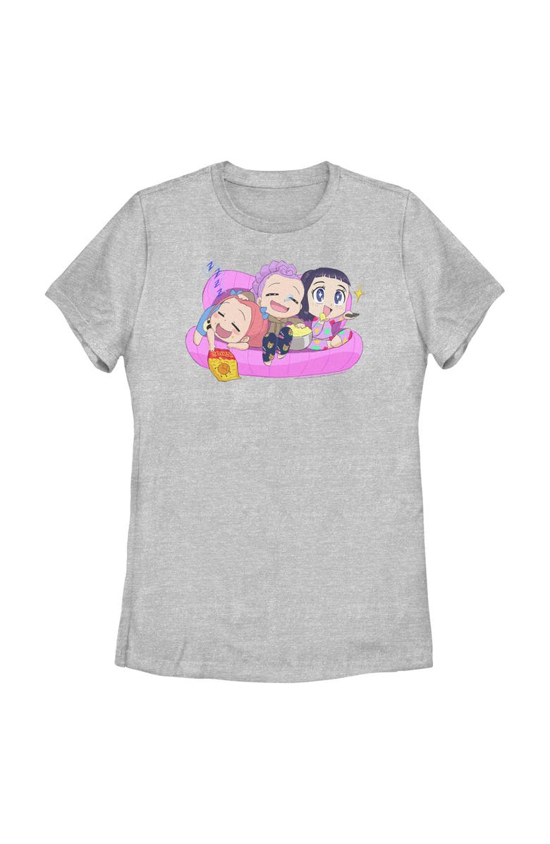 KPop Demon Hunters Women's KPop Demon Hunters Movie Night Group  Graphic T-Shirt, Main, color, Athletic Heather