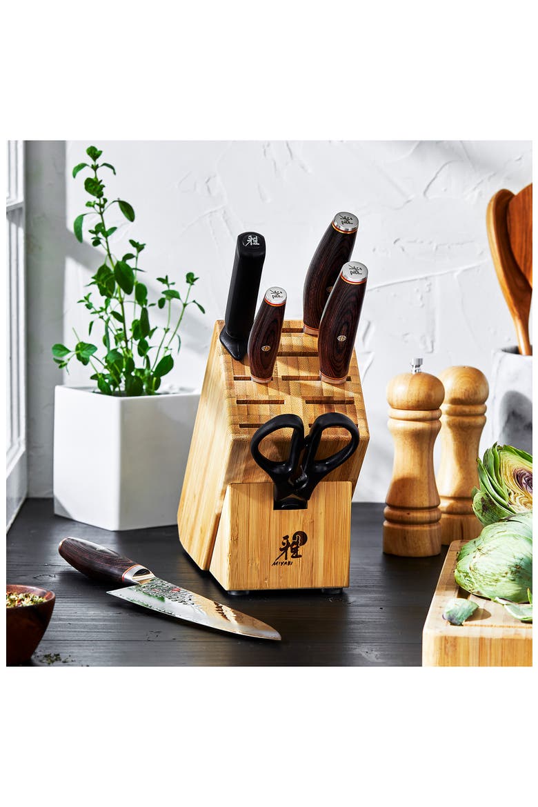 6000MCT Artisan 7-Piece Knife Block Set, Alternate, color, SILVER