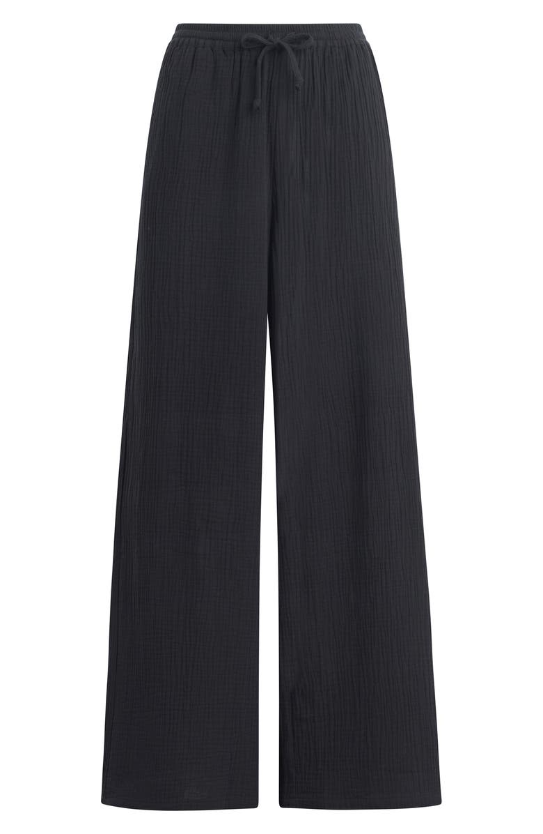 Favorite Daughter The Slip It On Wide Leg Pants, Alternate, color, Black