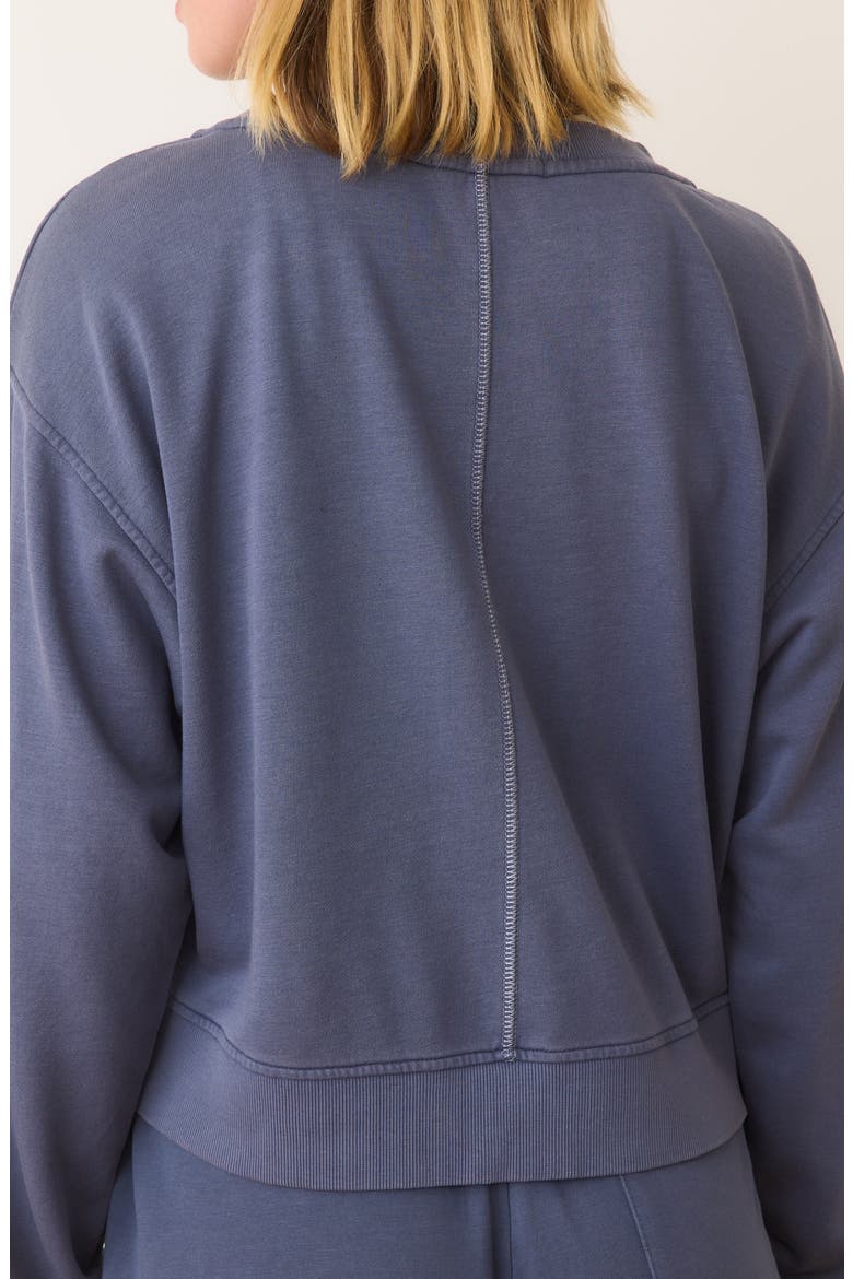 Cloud 9 V-Neck Sweatshirt, Alternate, color, FADE INDIGO