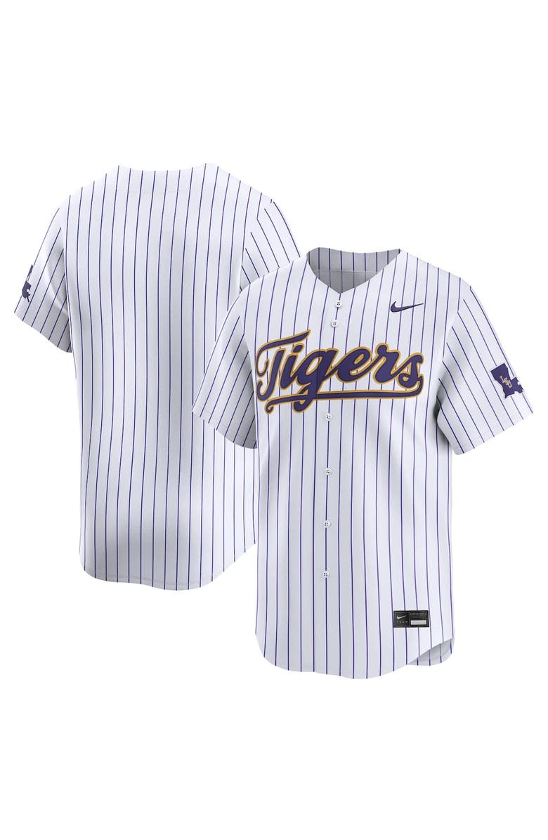 Nike Men
s Nike White LSU Tigers College Limited Baseball Jersey, Main, color, 