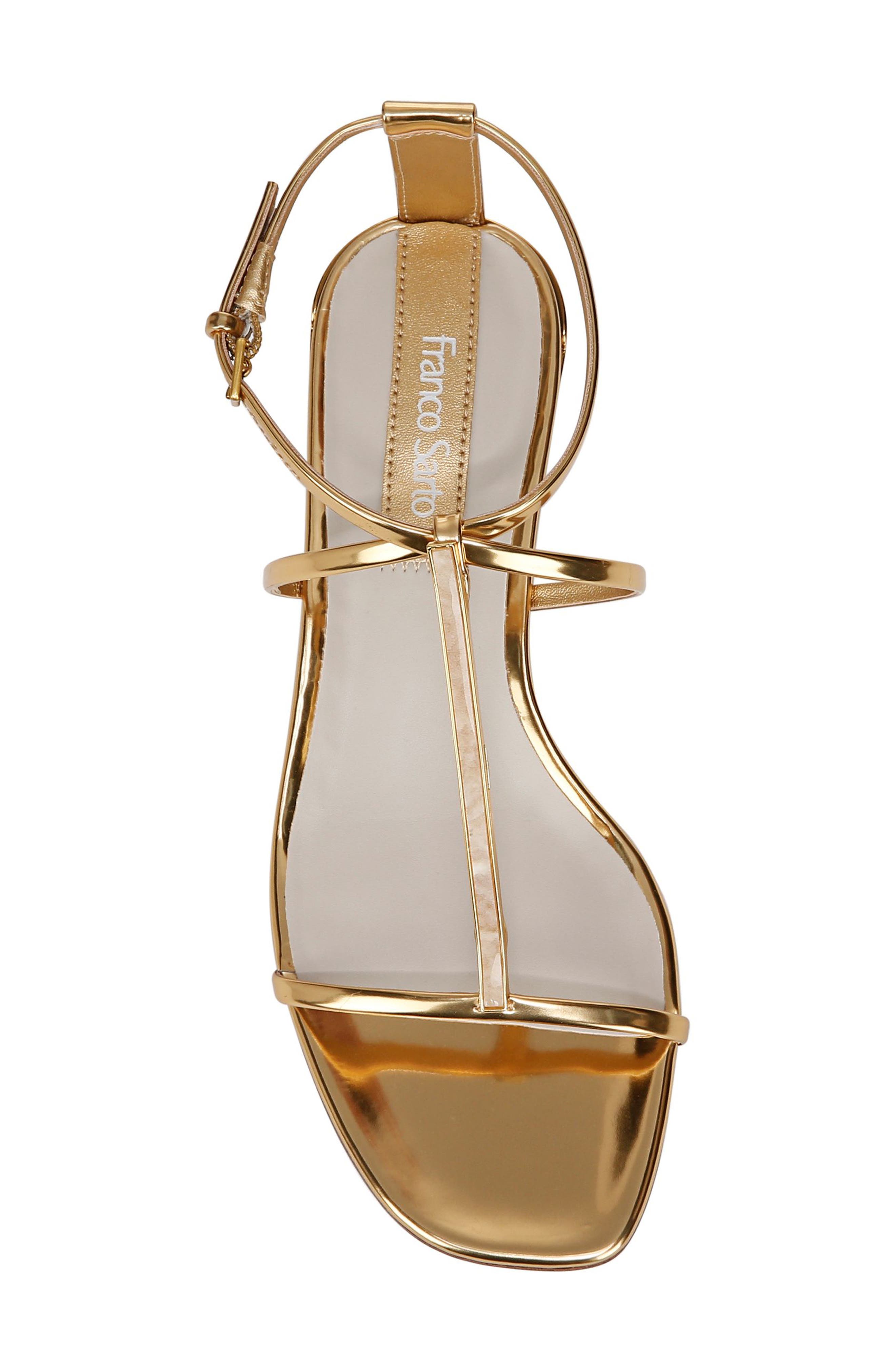 Franco Sarto Misty Strappy Sandal, Alternate, color, Gold