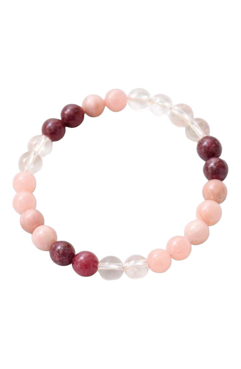 Erin McDermott Jewelry Harmony Stone Bracelet, Main, color, Pink