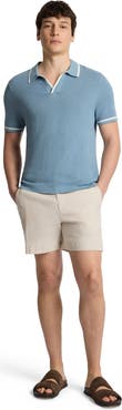 Onia Textured Cotton Johnny Collar Polo