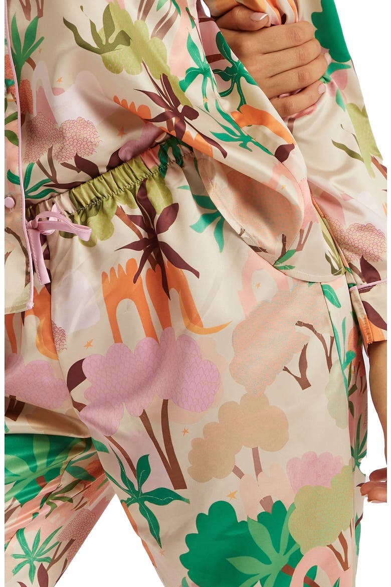 x Alja Horvat Pajama Pants, Alternate, color, ABSTRACT