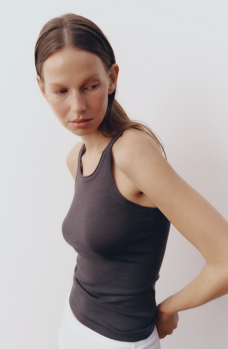 All My Love Lindsay Top, Alternate, color, Charcoal