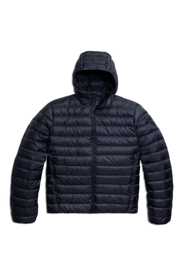 Stratus Hooded 750-Fill-Power Down Puffer Coat, Alternate, color, NOCTURNE - NOCTURNE