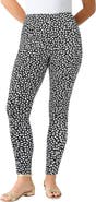 Roaman's Plus Size Essential Stretch Ankle Length Pull On Legging
