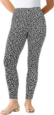 Roaman's Plus Size Essential Stretch Ankle Length Pull On Legging