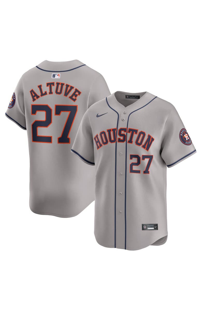 Nike Men's Nike Jose Altuve Gray Houston Astros Away Limited Player Jersey, Main, color, Gray