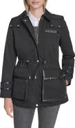 Cole Haan Hooded Water Resistant Insulated Raincoat