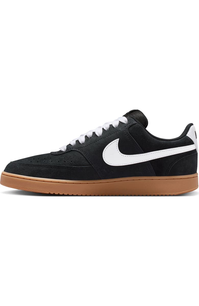 Nike Court Vision Low Top Sneaker, Alternate, color, Black/ Gum Medium Brown