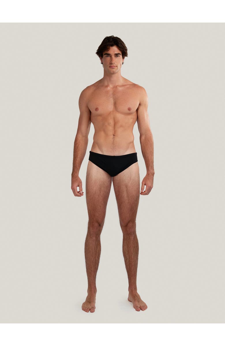 GoodPark Dune Modern Cut Classic Stretch Swim Brief, Main, color, Black
