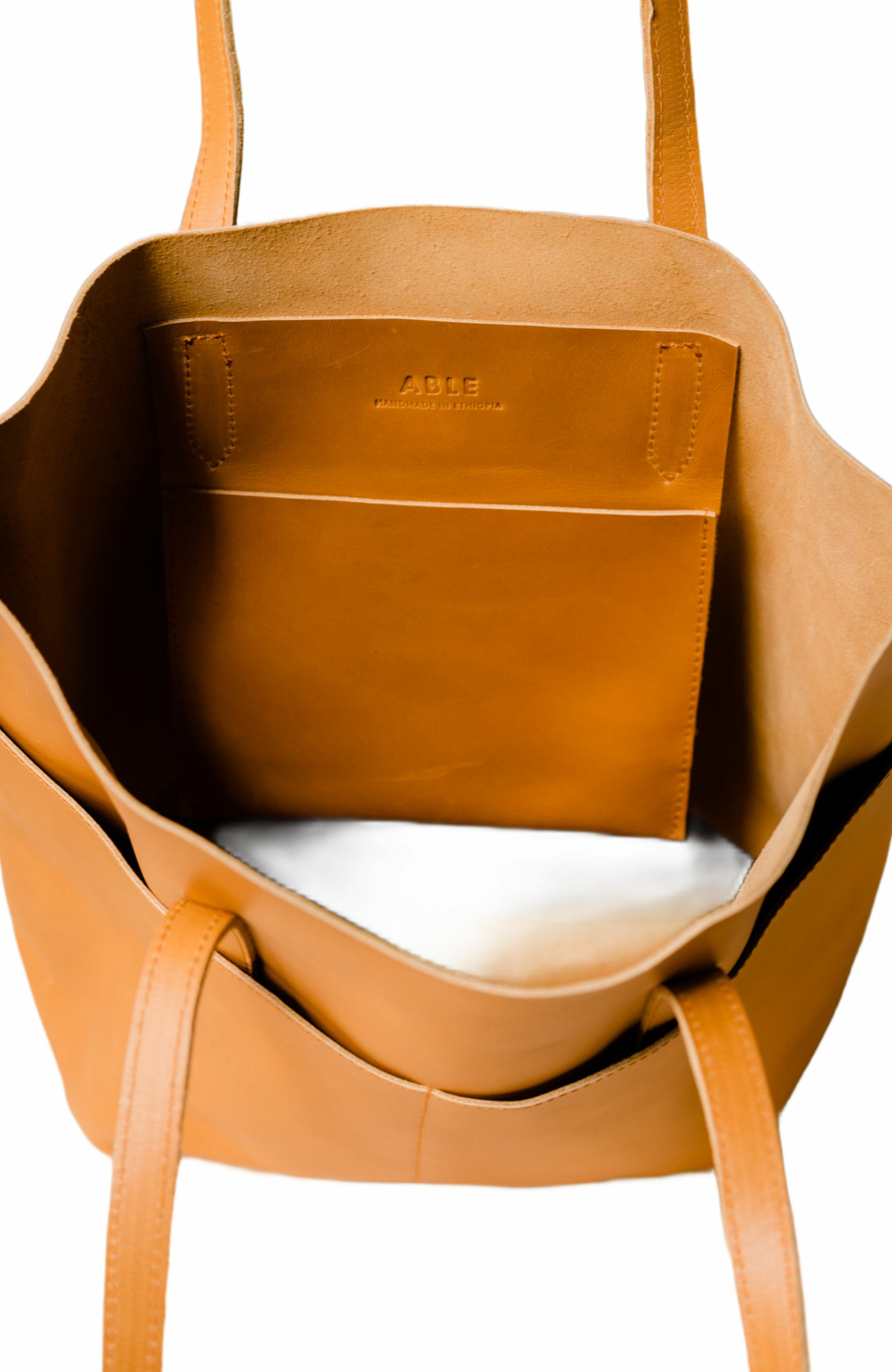 ABLE Selam Tote, Alternate, color, Cognac