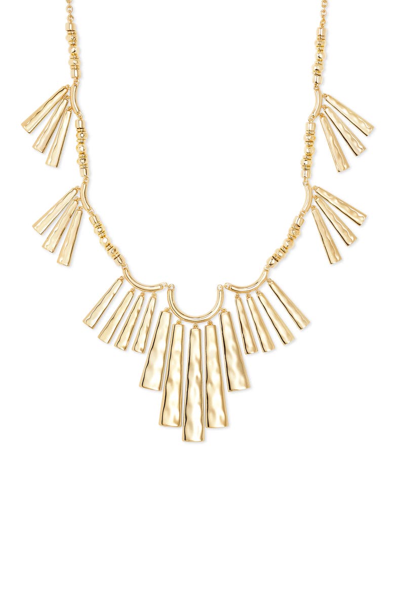 Layton Statement Frontal Necklace, Alternate, color, GOLD METAL