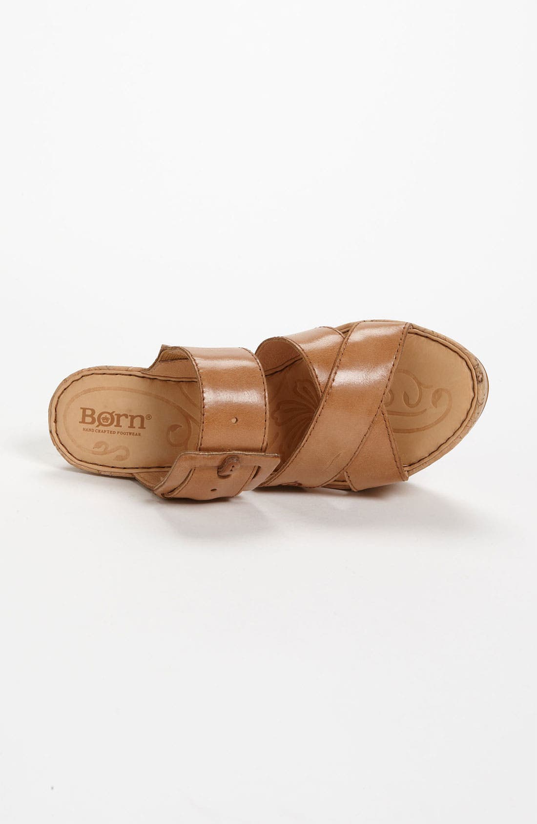 'Beau' Wedge Sandal (Nordstrom Exclusive), Alternate, color, MID TAN