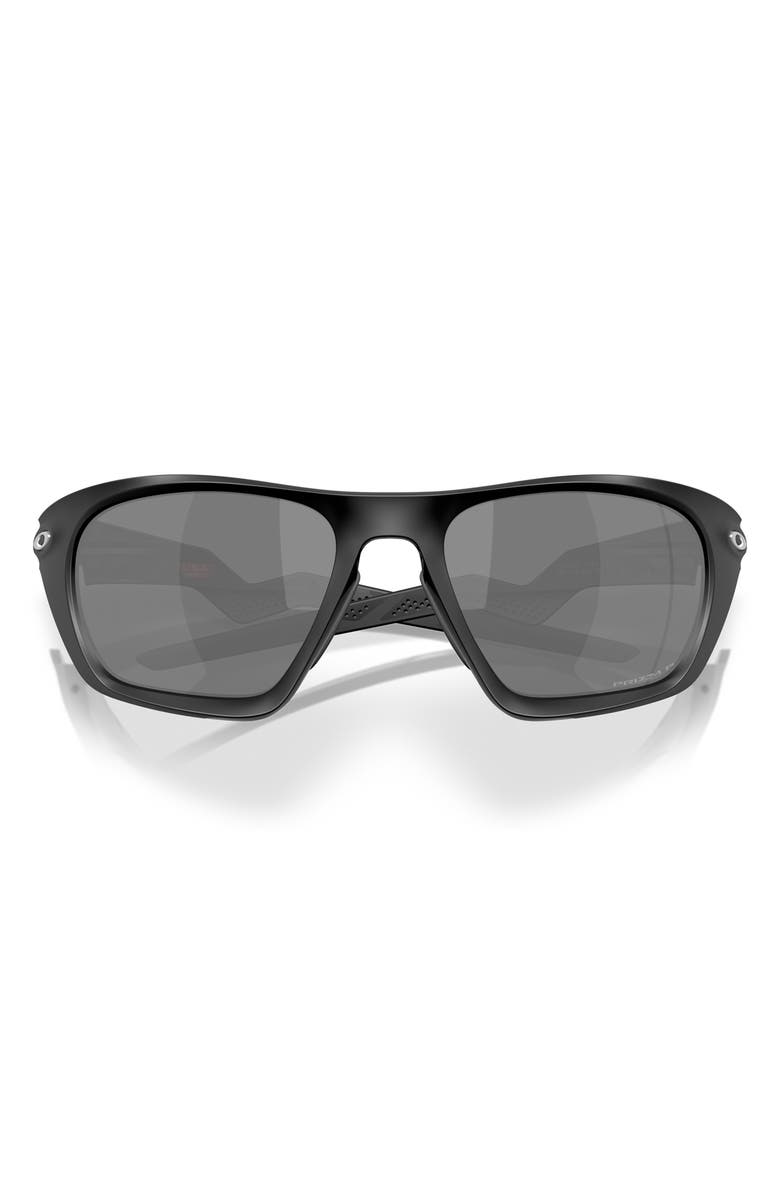Oakley Lateralis 60mm Prizm<sup>™</sup> Polarized Rectangular Sunglasses, Main, color, Matte Black