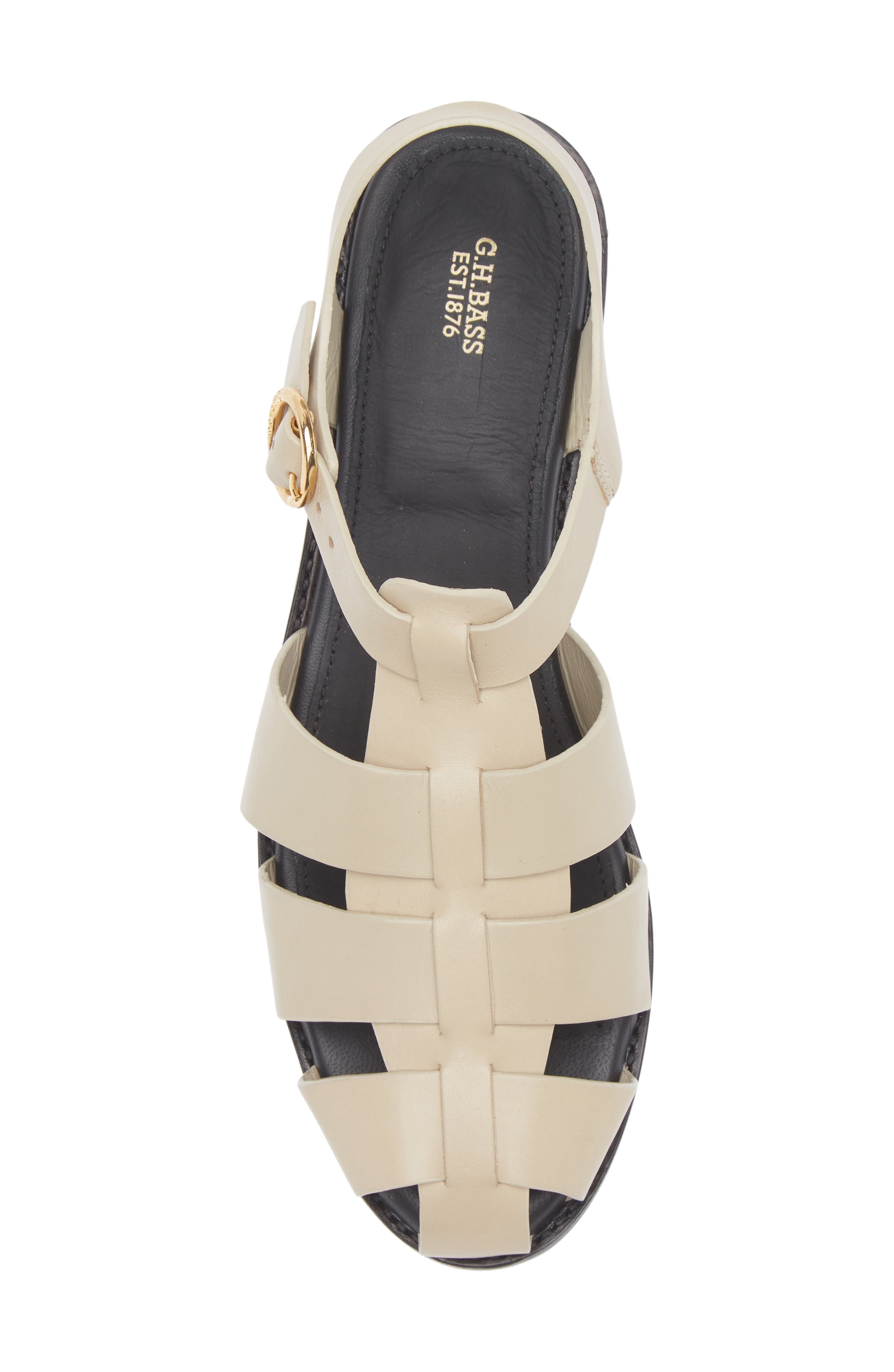 G.H.BASS Fisherman Sandal, Alternate, color, Off White