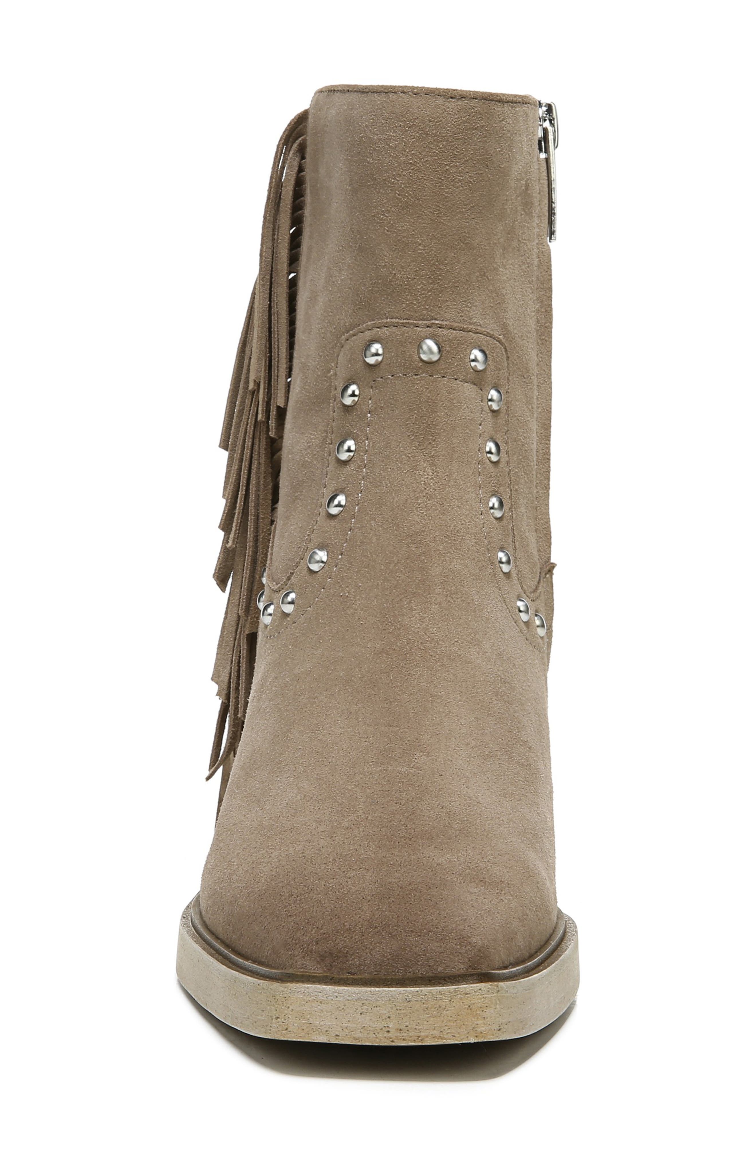 Bernie Fringe Western Bootie, Alternate, color, CEDARWOOD