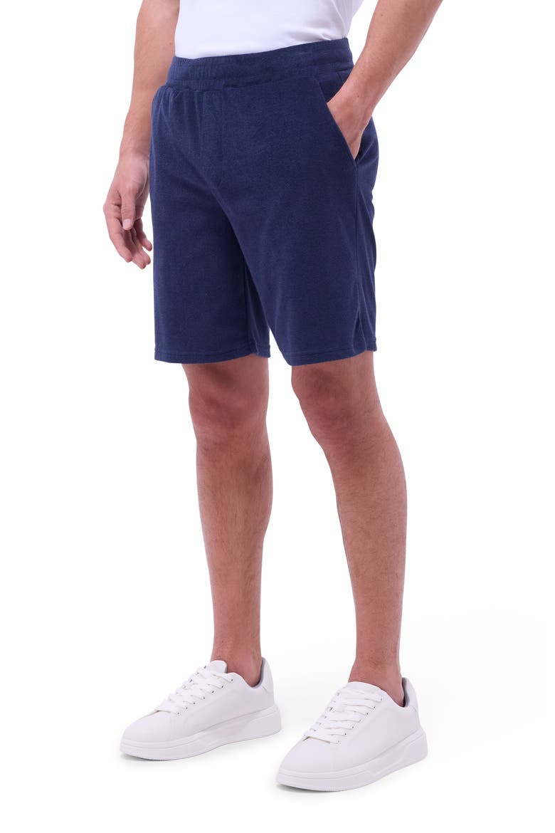 Drawstring Terry Short, Main, color, NAVY