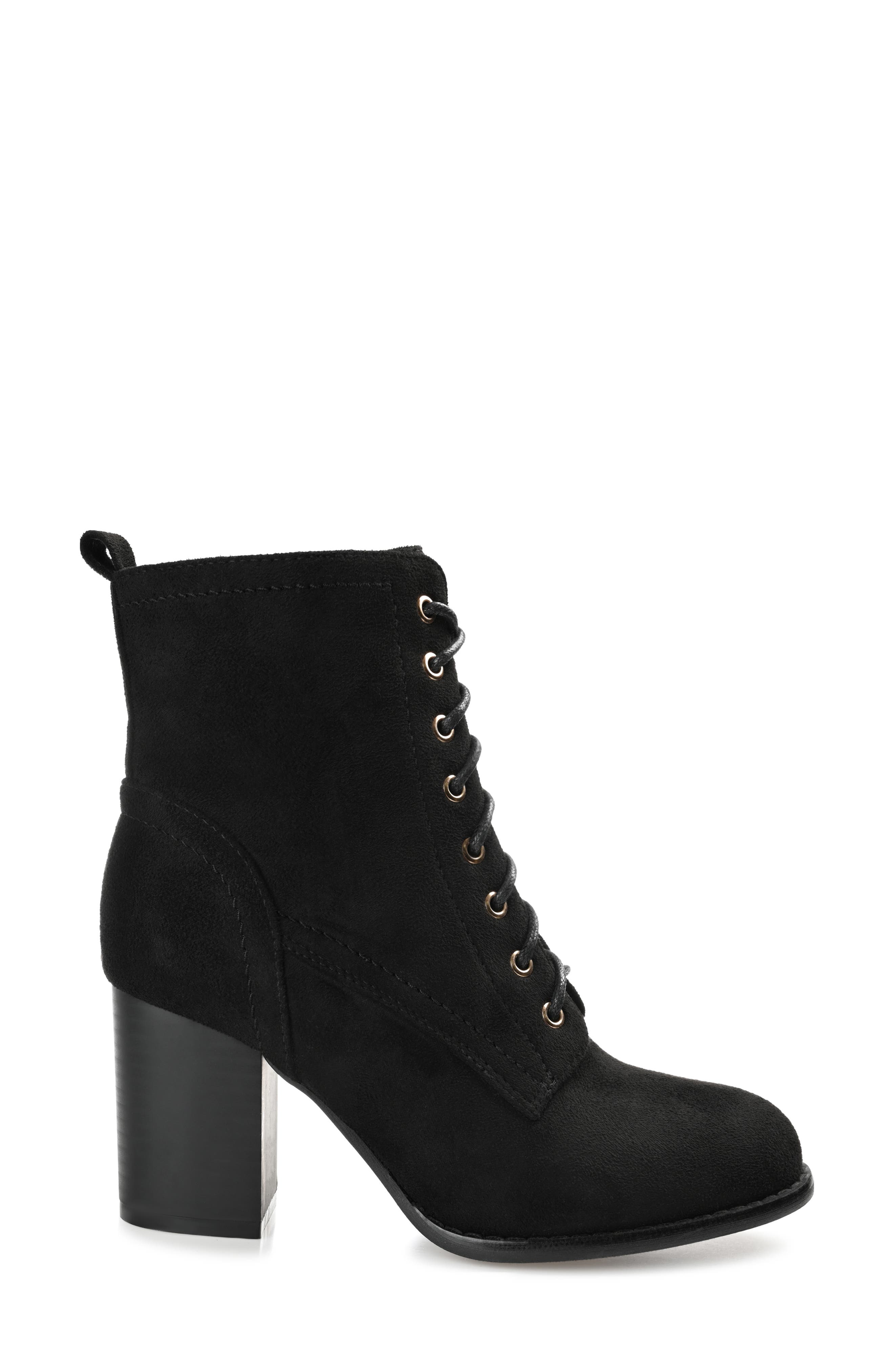 Journee Collection JOURNEE Baylor Lace-Up Boot, Alternate, color, Black