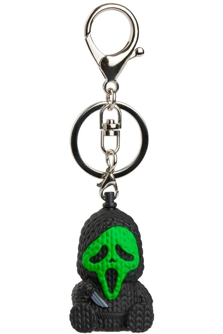 Ghost Face 006 Fluorescent Green Micro Charm, Main, color, Multicolor