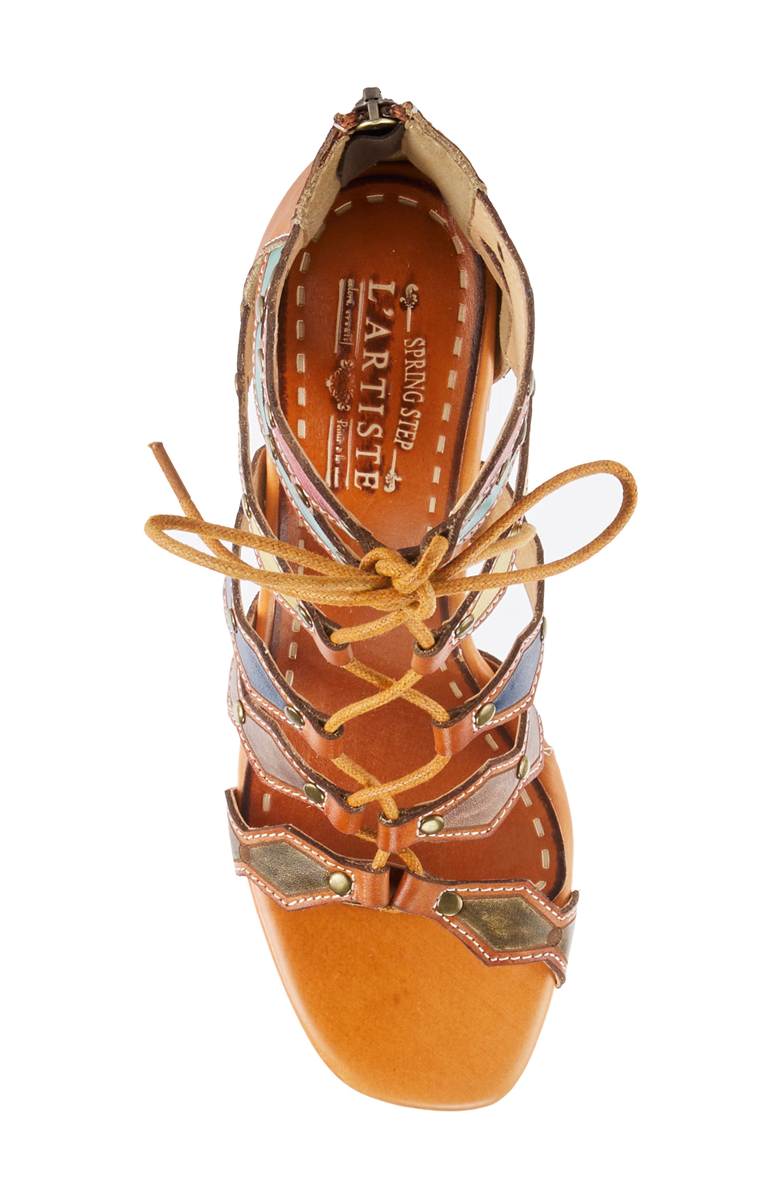 L'Artiste by Spring Step Artdeco Strappy Sandal, Alternate, color, 