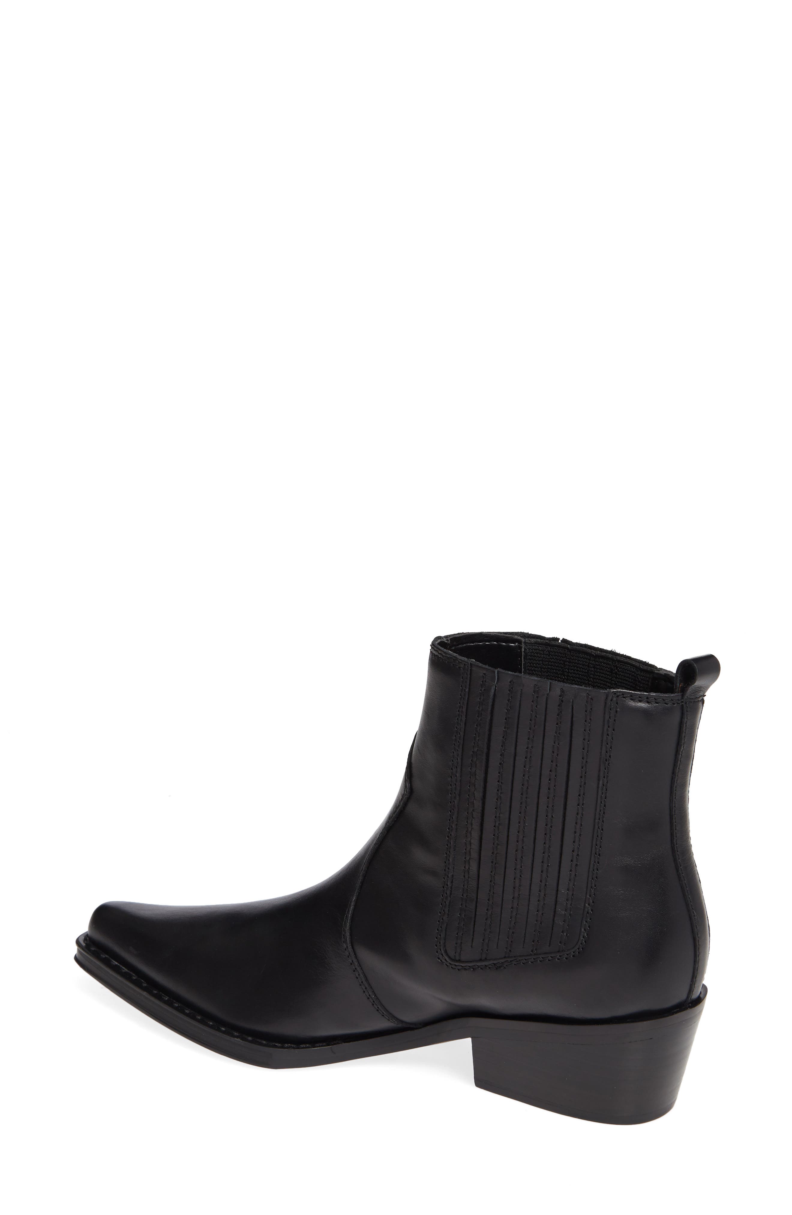 Barbara Bootie, Alternate, color, BLACK LEATHER