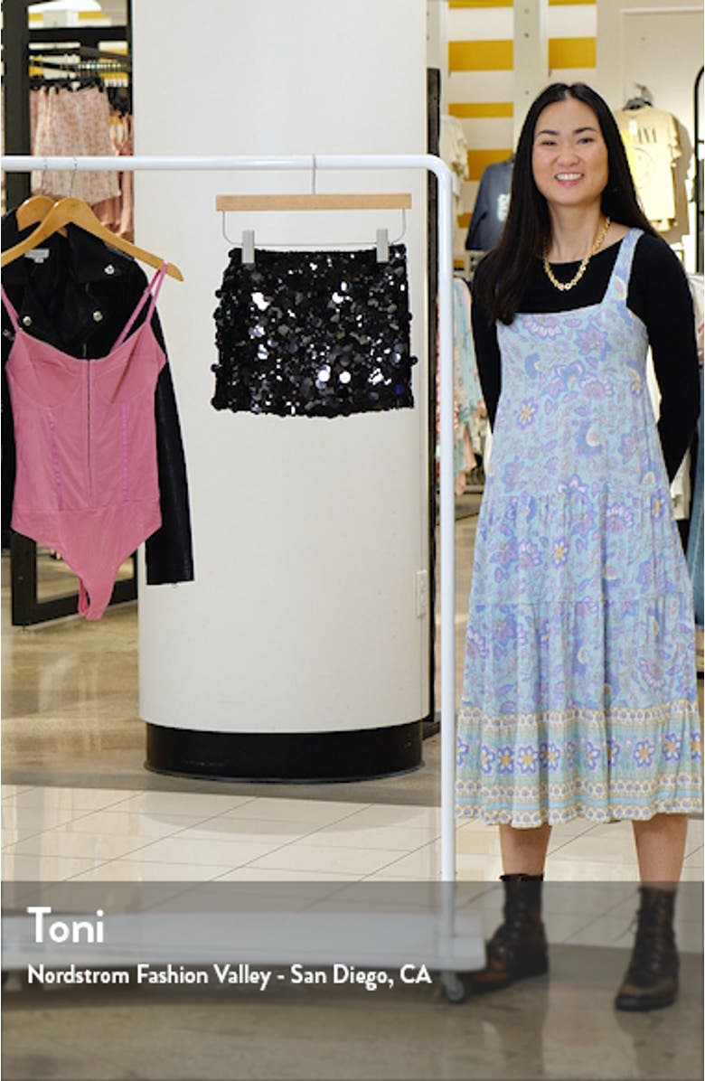 Sabina Low Rise Sequin Miniskirt, sales video thumbnail