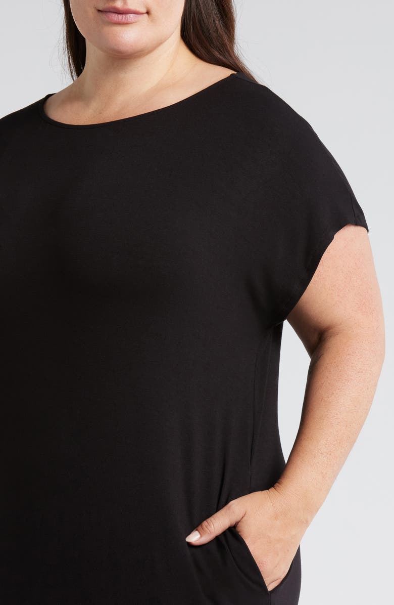 Universal Standard Helen Shift Dress, Alternate, color, Black