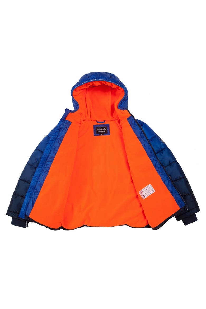 Kids' Heavyweight Fleece Lined Puffer Jacket, Alternate, color, Blue gradient