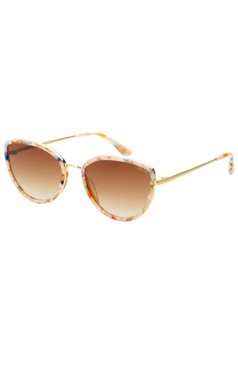 FREYRS Eyewear Luna Cat Eye Sunglasses, Alternate, color, Rose Tortoise