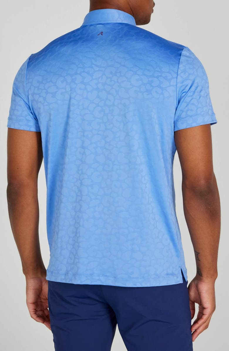 Redvanly Sanborn Splash Pattern Performance Polo, Alternate, color, Bleu