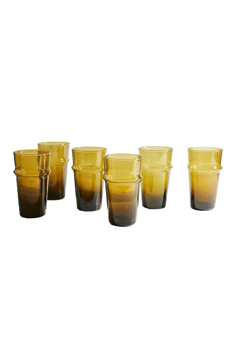 Beldi Stacking Glass, Main, color, YELLOW