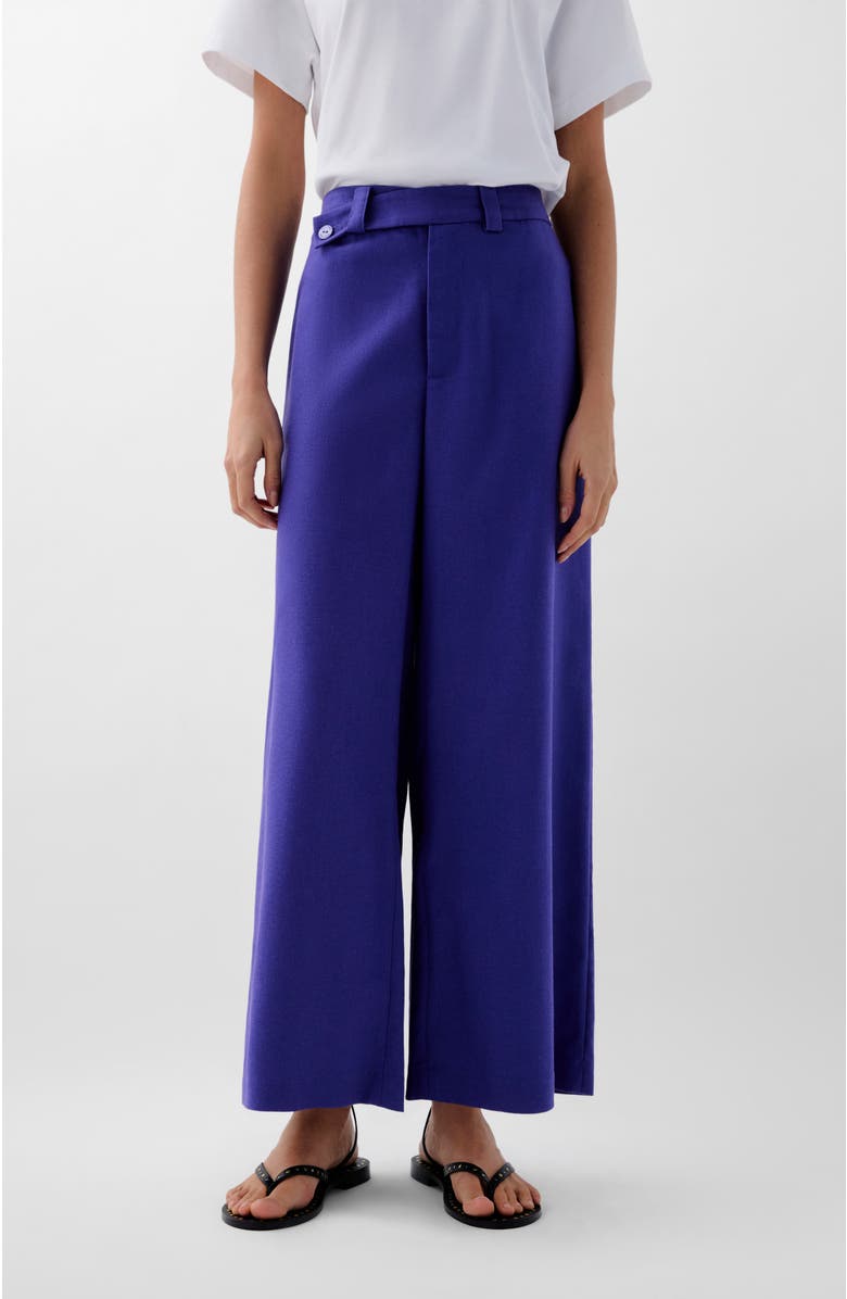 Scalpers Linen Plain Pant, Main, color, Purple