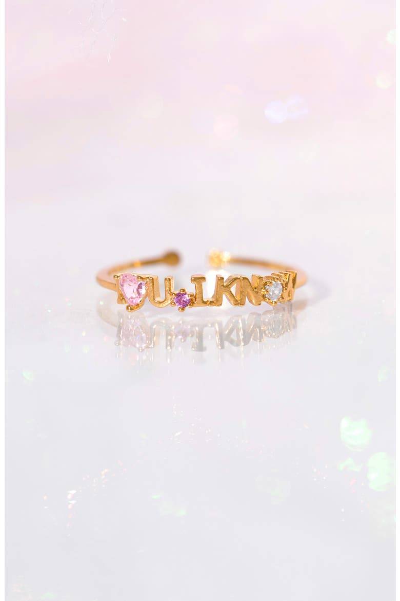 Star Wars I Love You I Know Ring, Alternate, color, GOLD/ PINK