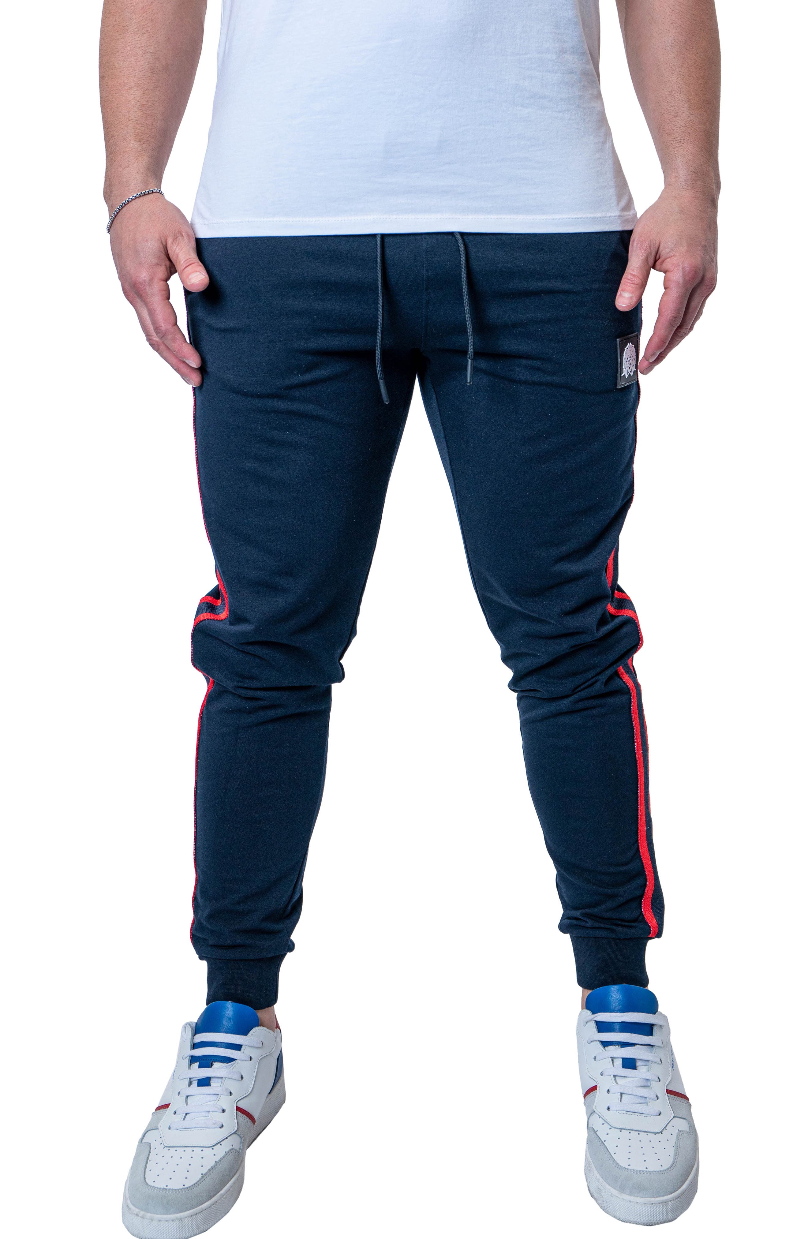 Maceoo Leo Logo Stripe Joggers