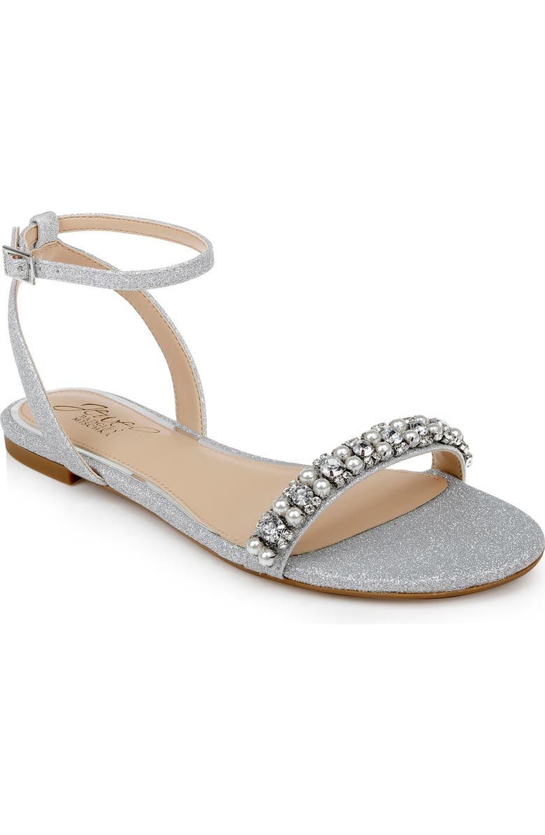 Jewel Badgley Mischka Daria Ankle Strap Sandal, Main, color,