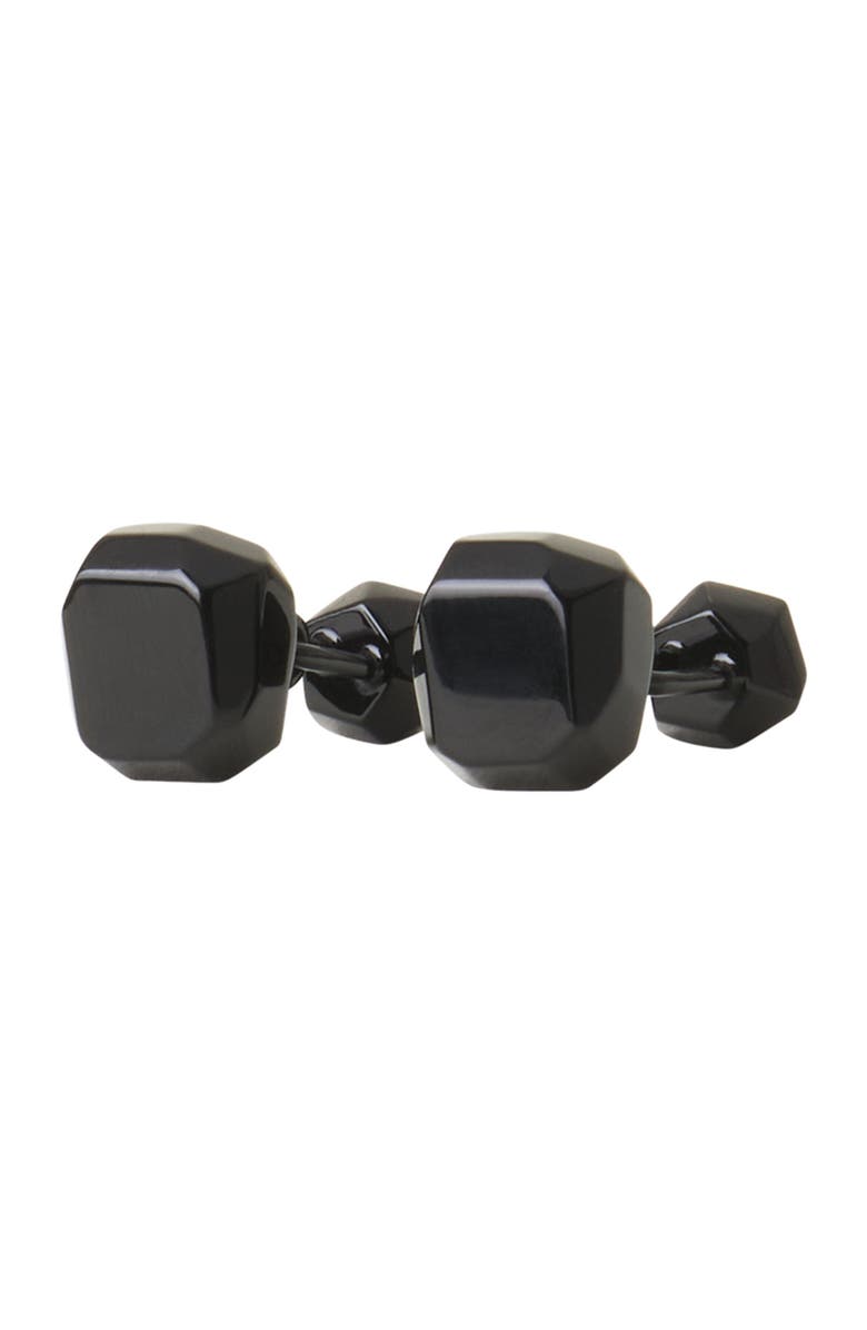 Lanvin Rocks Cufflinks, Alternate, color, Black