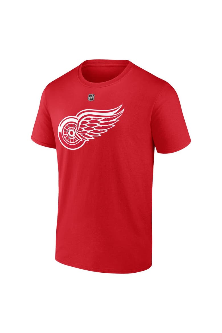 Men's Fanatics Patrick Kane Red Detroit Red Wings Authentic Stack Name & Number T-Shirt, Alternate, color, Red