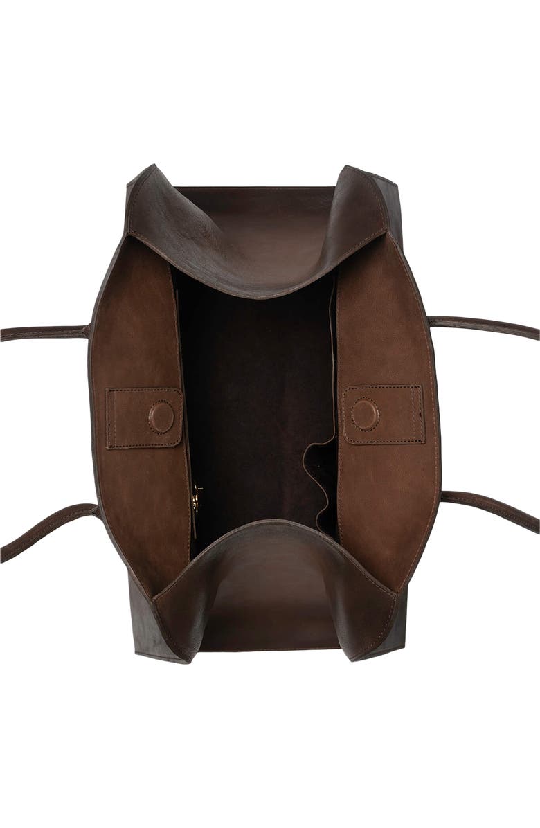 Jeffrey Campbell Cincinnati Satchel, Alternate, color, Dark Brown Ruboff