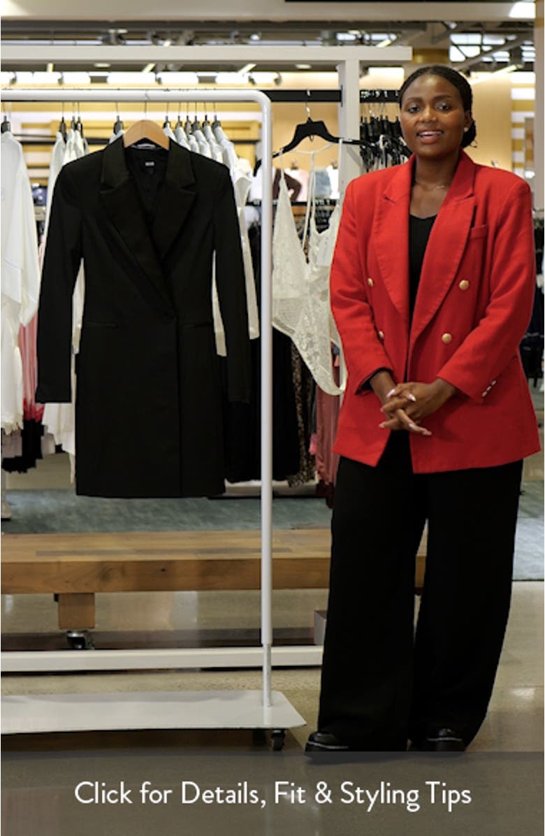 Dackea Long Sleeve Blazer Minidress, sales video thumbnail