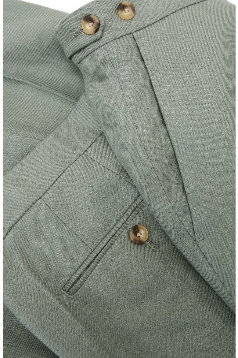 Atlantic Linen Trousers, Alternate, color, SAGE