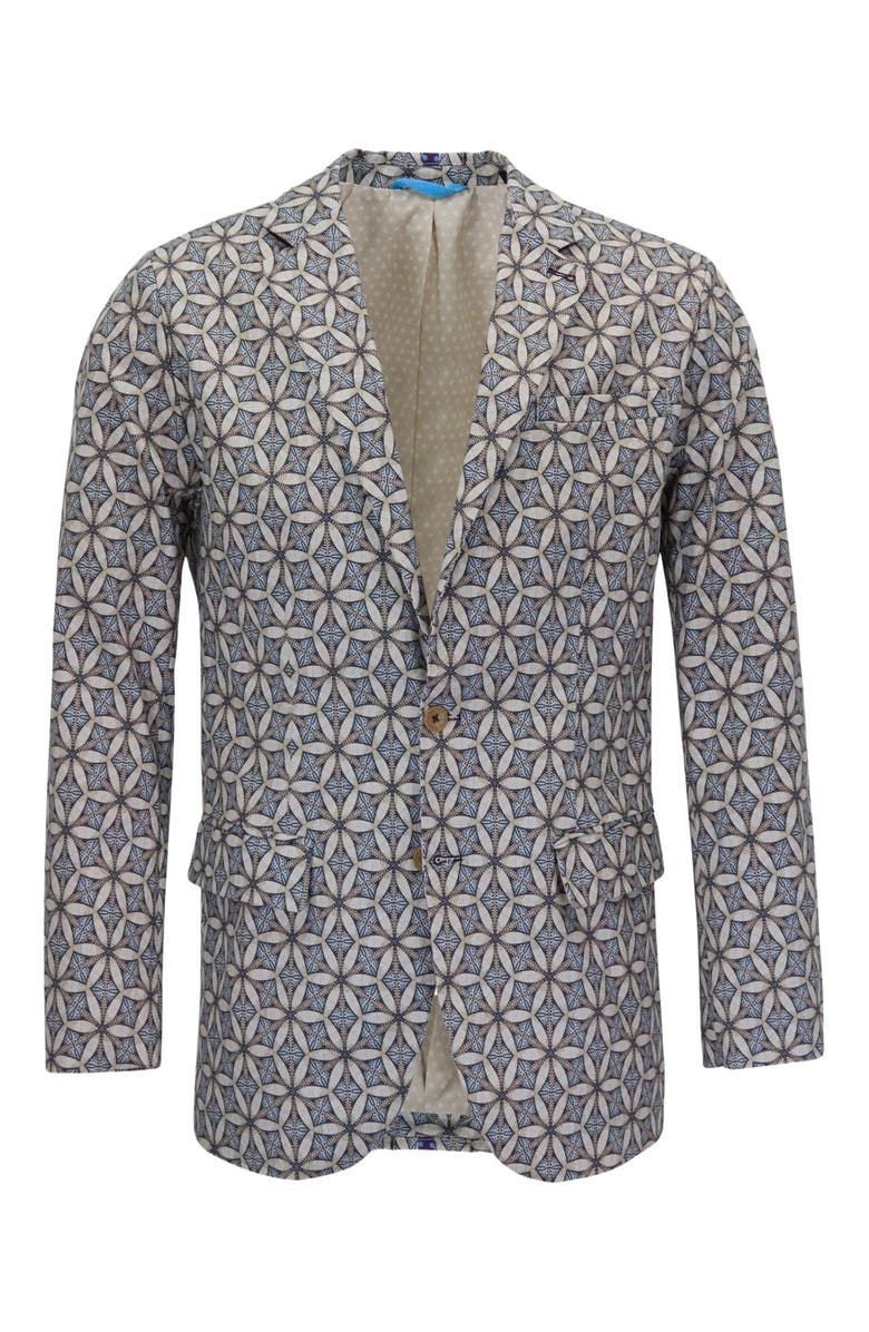 Lords of Harlech Tribal Mens Tailored Blazer, Alternate, color, Tribal Natural