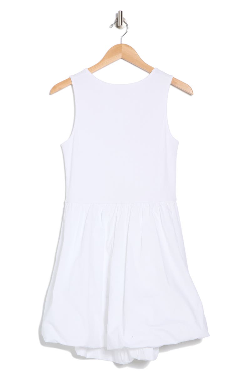 Mixed Media Bubble Hem Tank Dress