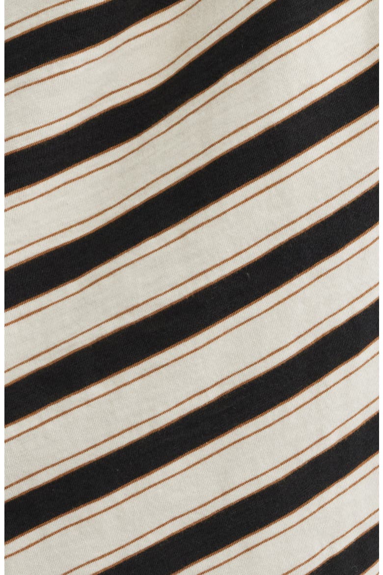 The Slub Stripe T-Shirt Maxi Dress, Alternate, color, CREAM MULTI